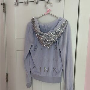 PINK Sequin Y2K Hoodie